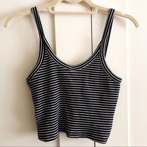 The Hanger | Black and White Stripe Tank